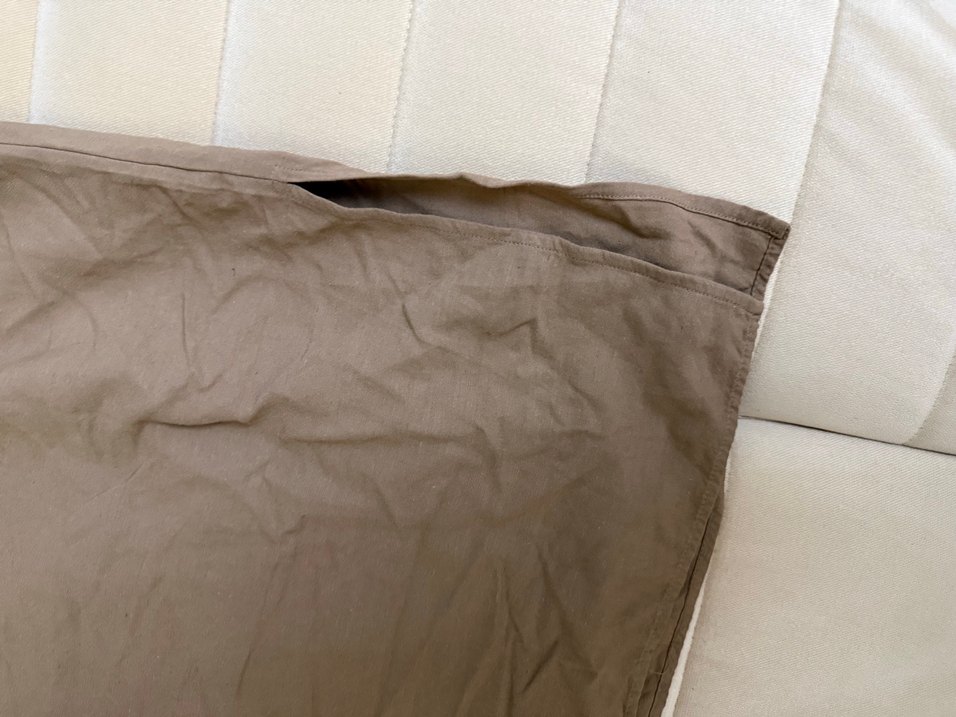 Kemerli Bej Uzun Keten Etek - Görsel 3