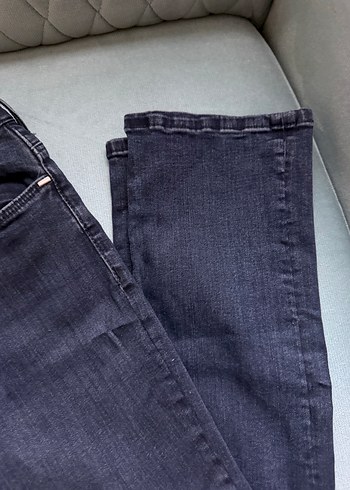 Gri Normal Boy Kadın Kot Pantolon - Görsel 7