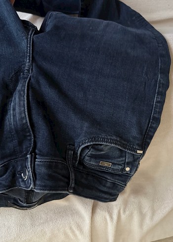 Gri Normal Boy Kadın Kot Pantolon - Görsel 4