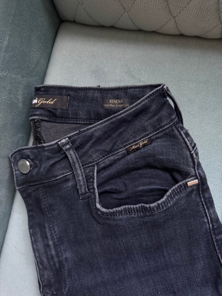 Gri Normal Boy Kadın Kot Pantolon - Görsel 3