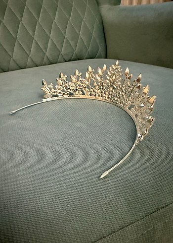 Işıltılı Beyaz Gelin Tacı - Görsel 2