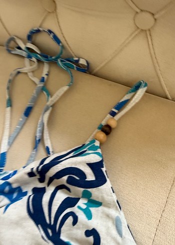 Mavi Bohem Desenli Uzun Elbise - Görsel 7