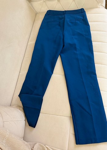 Koyu Mavi Kadın Kumaş Pantolon - Görsel 9