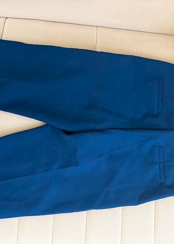 Koyu Mavi Kadın Kumaş Pantolon - Görsel 8