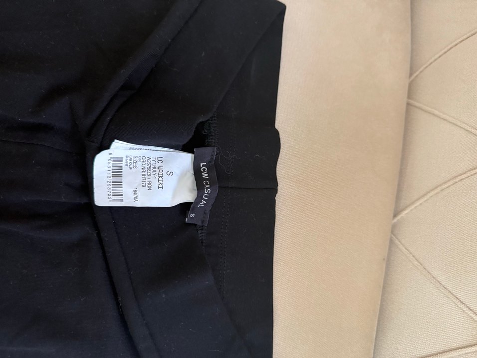 Siyah Baskılı Günlük Kadın Tayt - Görsel 4