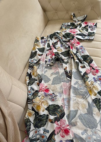 Çiçek Desenli Bohem Uzun Kadın Pantolon ve üst - Görsel 11