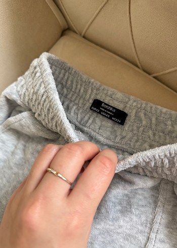 Gri Rahat Kesim Fermuarlı Kadın Eşofman Altı - Görsel 9