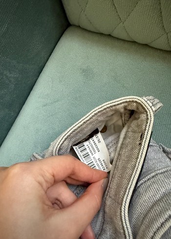 Gri Boy Kadın Denim Pantolon - Görsel 4