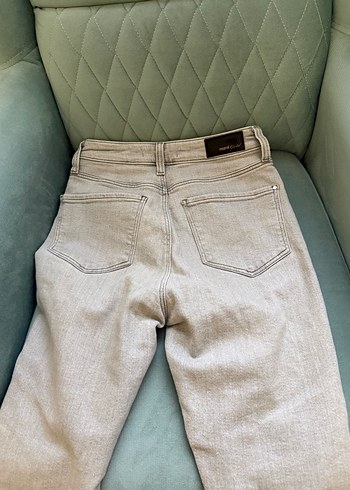 Gri Boy Kadın Denim Pantolon - Görsel 7