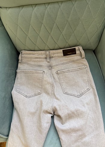 Gri Boy Kadın Denim Pantolon - Görsel 6