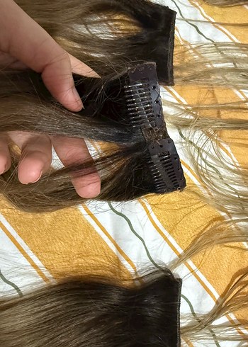 8 parça gerçek saç - Görsel 3