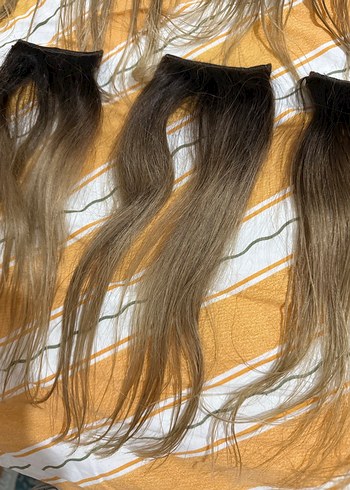 8 parça gerçek saç - Görsel 2