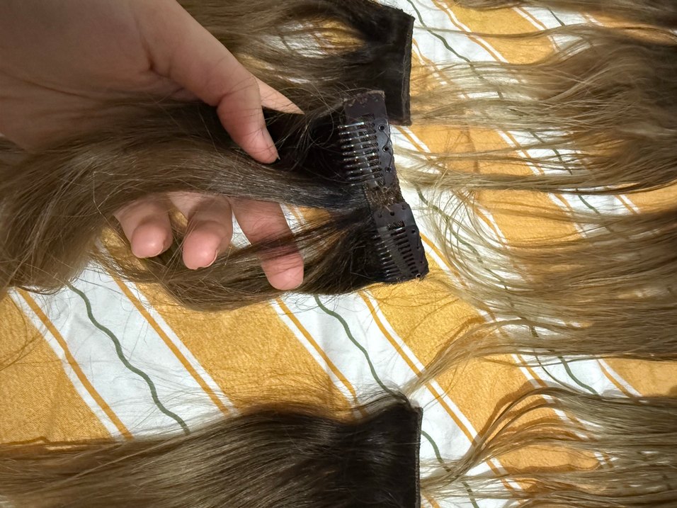 8 parça gerçek saç - Görsel 3