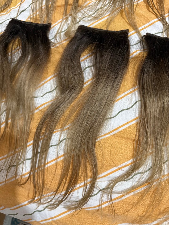 8 parça gerçek saç - Görsel 2