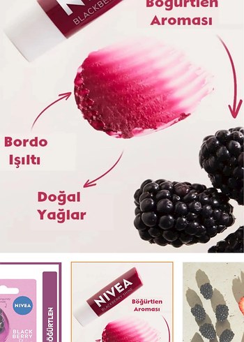 NIVEA böğürtlen Parlaklık Dudak Balmı - Görsel 5
