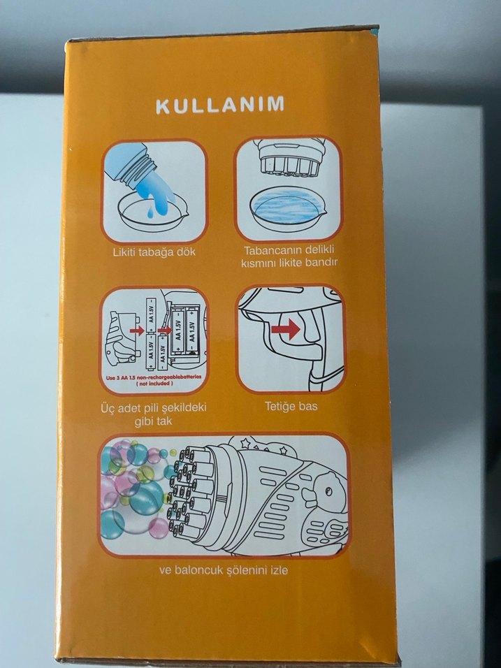 Mavi Renkli Köpük Tabancası - Görsel 4