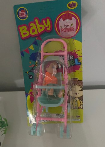 Pembe Bebek ve Bebek Arabası Oyuncak - Görsel 3