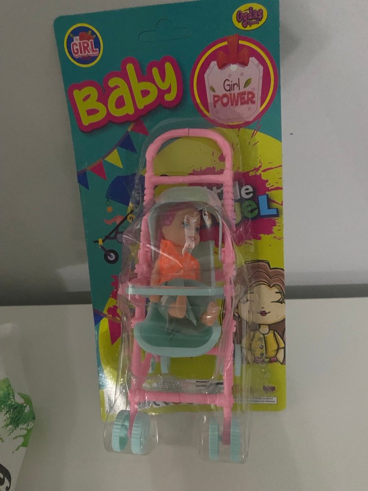 Pembe Bebek ve Bebek Arabası Oyuncak - Görsel 3