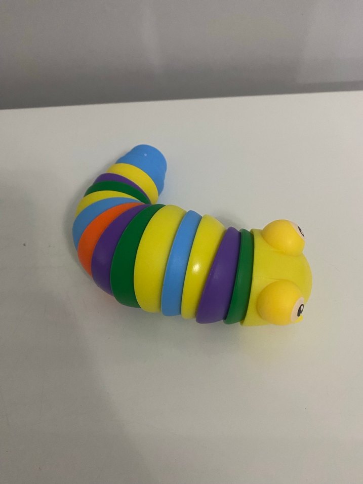 Renkli Tırtıl Diş Kaşıyıcı ve Çıngırak - Görsel 2