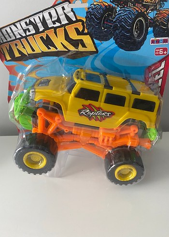 Sarı Canavar Kamyon Oyuncak Araba - Görsel 3