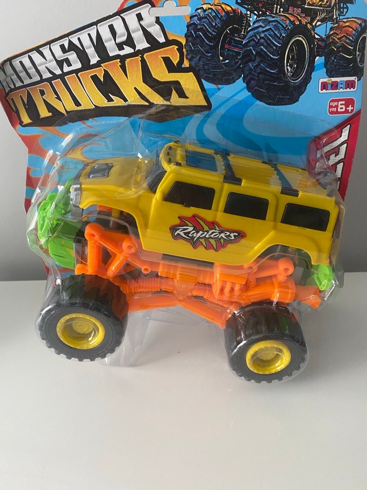 Sarı Canavar Kamyon Oyuncak Araba - Görsel 3