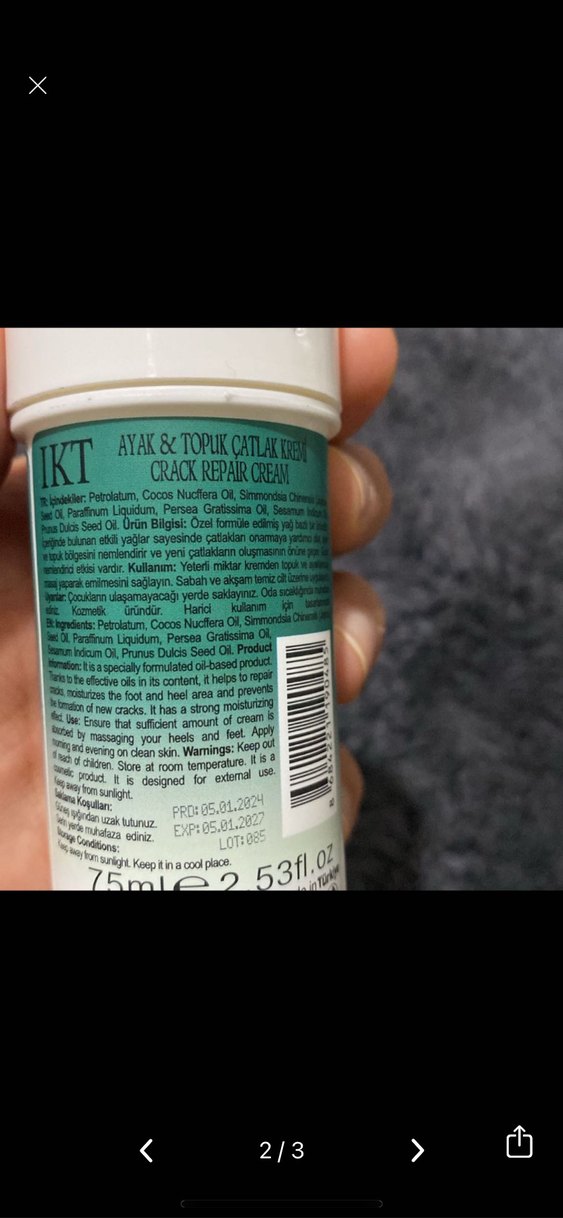 IKT Professional Ayak & Topuk Çatlak Kremi - Görsel 2