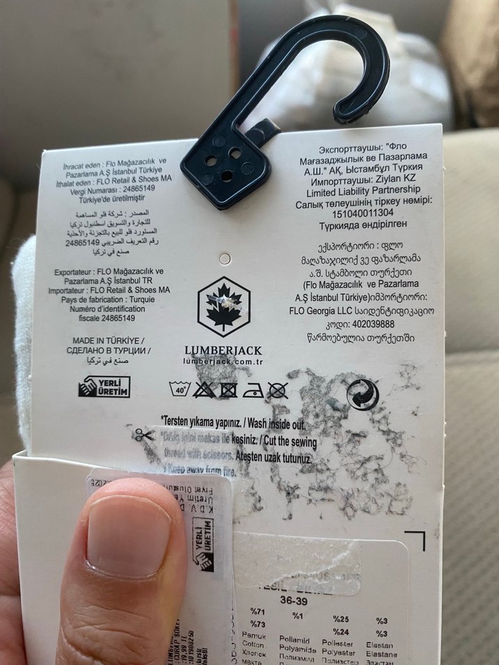 Lumberjack Yeşil Baskılı Midi Çorap - Görsel 5