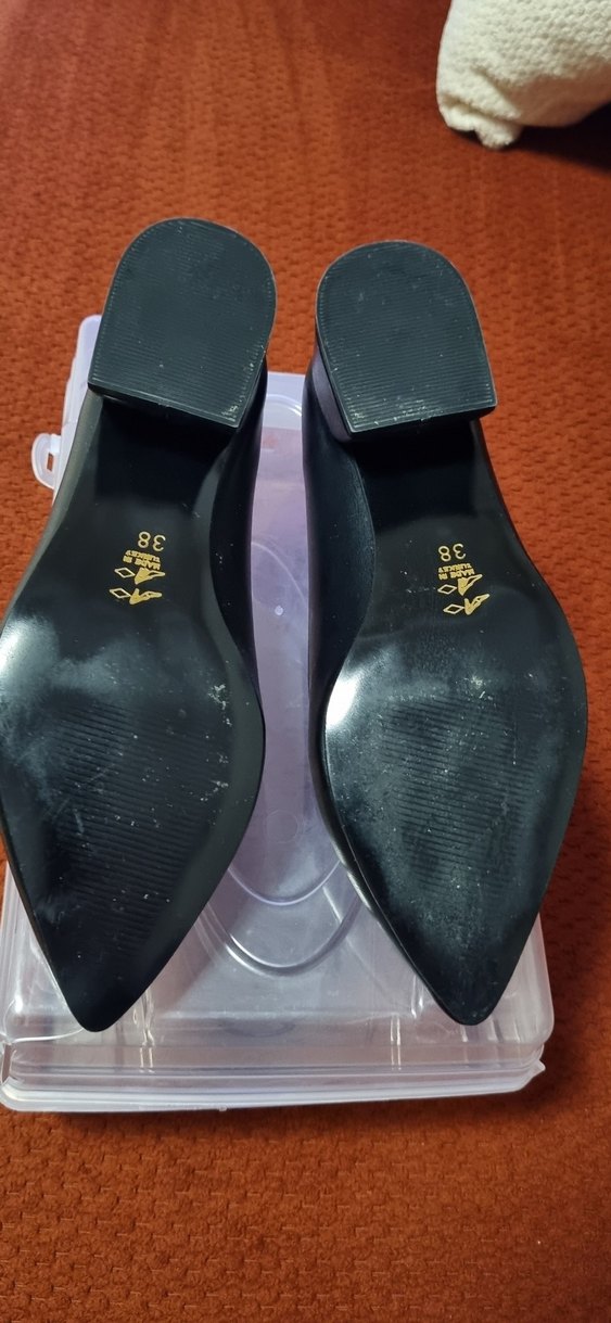 Siyah Stiletto Topuklu Kadın Ofis Ayakkabısı - Görsel 3