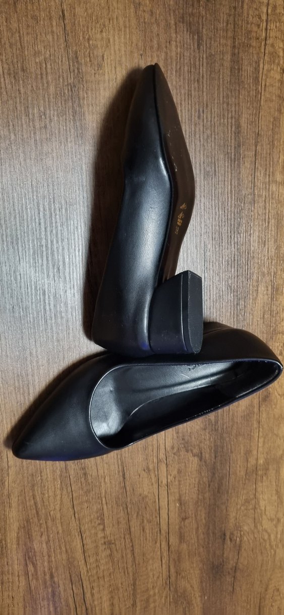 Siyah Stiletto Topuklu Kadın Ofis Ayakkabısı - Görsel 5