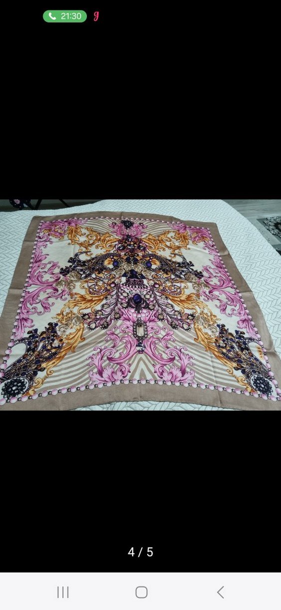 Renkli Bohem Tarzı İpek eşarlar hepsi marka - Görsel 4