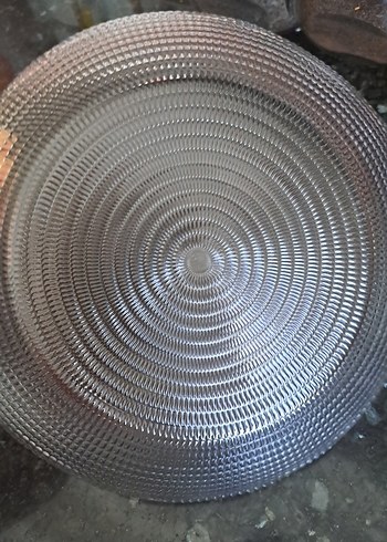 Bej Şeffaf Desensiz Tabak - Görsel 3