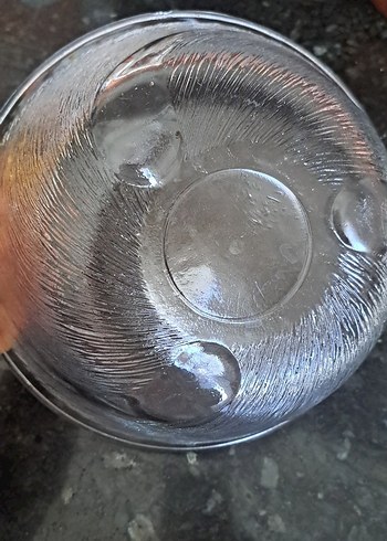 Gri Bej Düz Cam Kase - Görsel 3