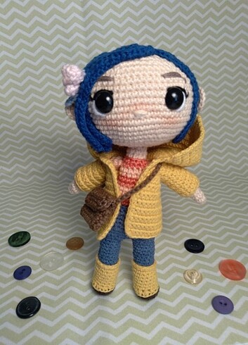 Coraline amigurumi bebek
