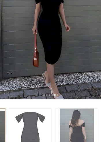 Siyah abiye elbise - Görsel 5