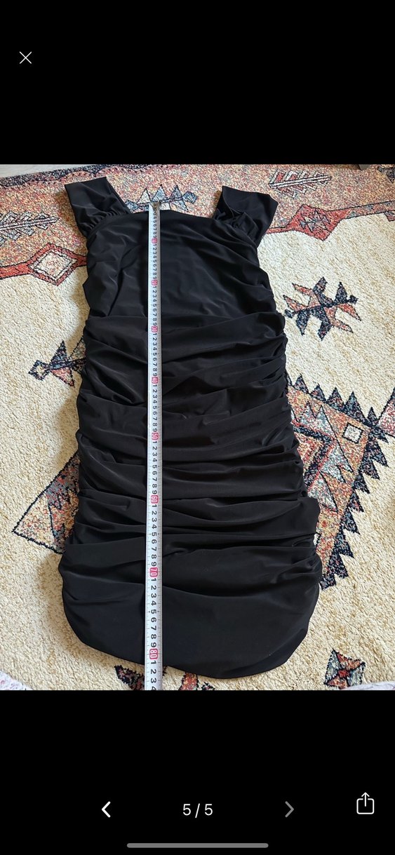 Siyah abiye elbise - Görsel 4