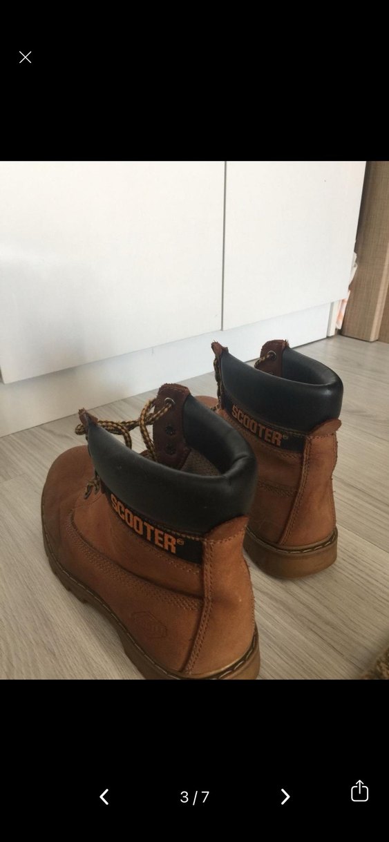 Kahverengi Deri Kadın Bot - Görsel 3