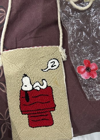 Nakışlı Örgü Bohem Kadın Çapraz Çanta - Görsel 2