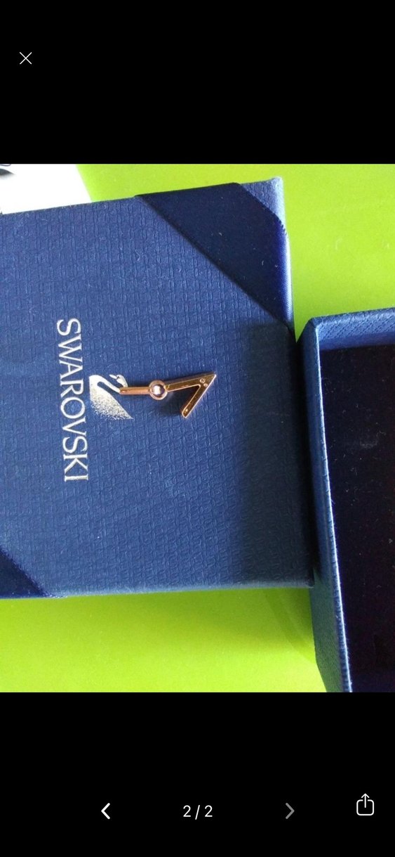 Mavi Swarovski Fermuarlı Kol Düğmesi - Görsel 2