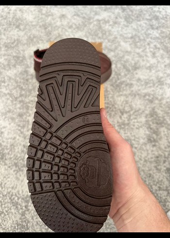 Kahverengi Süet Platform Topuklu Kadın Terlik - Görsel 4