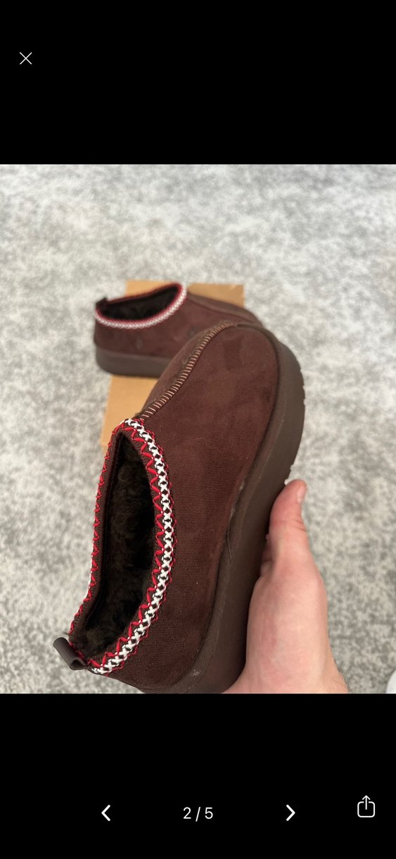 Kahverengi Süet Platform Topuklu Kadın Terlik - Görsel 2