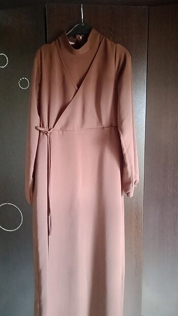 Uzun elbise krep kumaş 