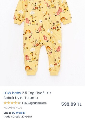 Lcw 2.5 tog uyku tulumu