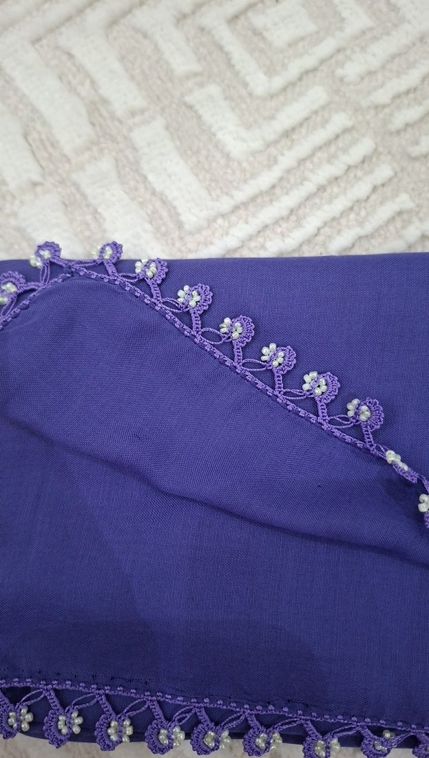 Mor tığ işi yazma - Görsel 2