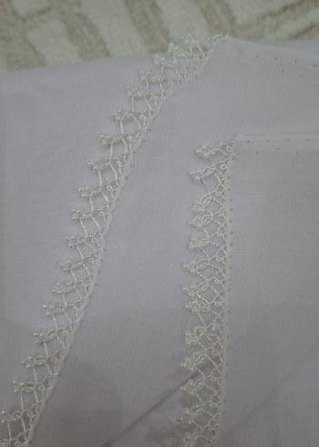 Dantel Detaylı Beyaz Kadın yazma iğne oyası - Görsel 2