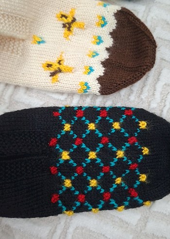 Nakışlı Çok Renkli patik çeyizlik - Görsel 4