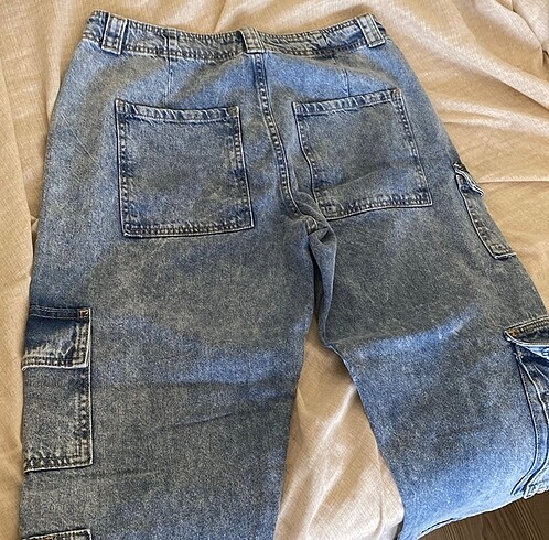m Beden lacivert Renk Asos orta bel jean