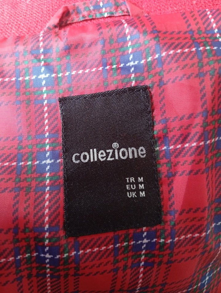 Kırmızı Düğmeli Midi Kadın Ceket - Görsel 5