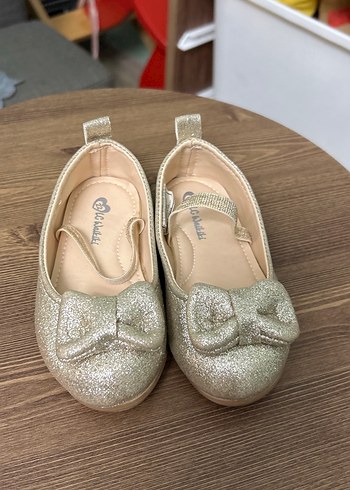 LCW kız Çocuk Altın Rengi Fiyonk Detaylı Babet - Görsel 2