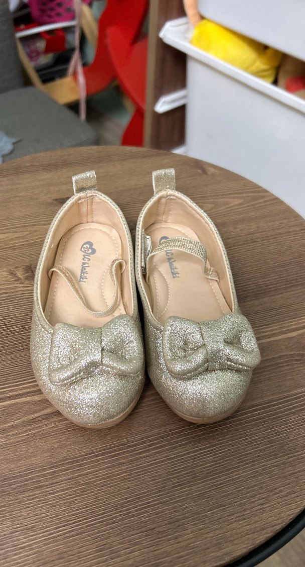 LCW kız Çocuk Altın Rengi Fiyonk Detaylı Babet - Görsel 2