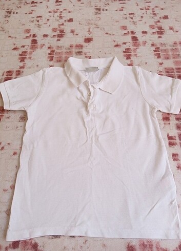 Beyaz Renkli Polo Yaka T-shirt 